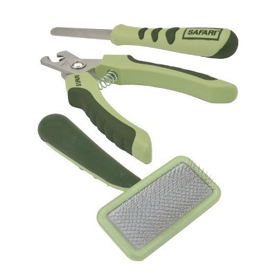 Safari by Coastal Pet Dog Grooming Bundle - Dog Diamond Nail File, Professional Dog Nail Trimmer (Large) & Soft Slicker Dog Brush (Large) | Target