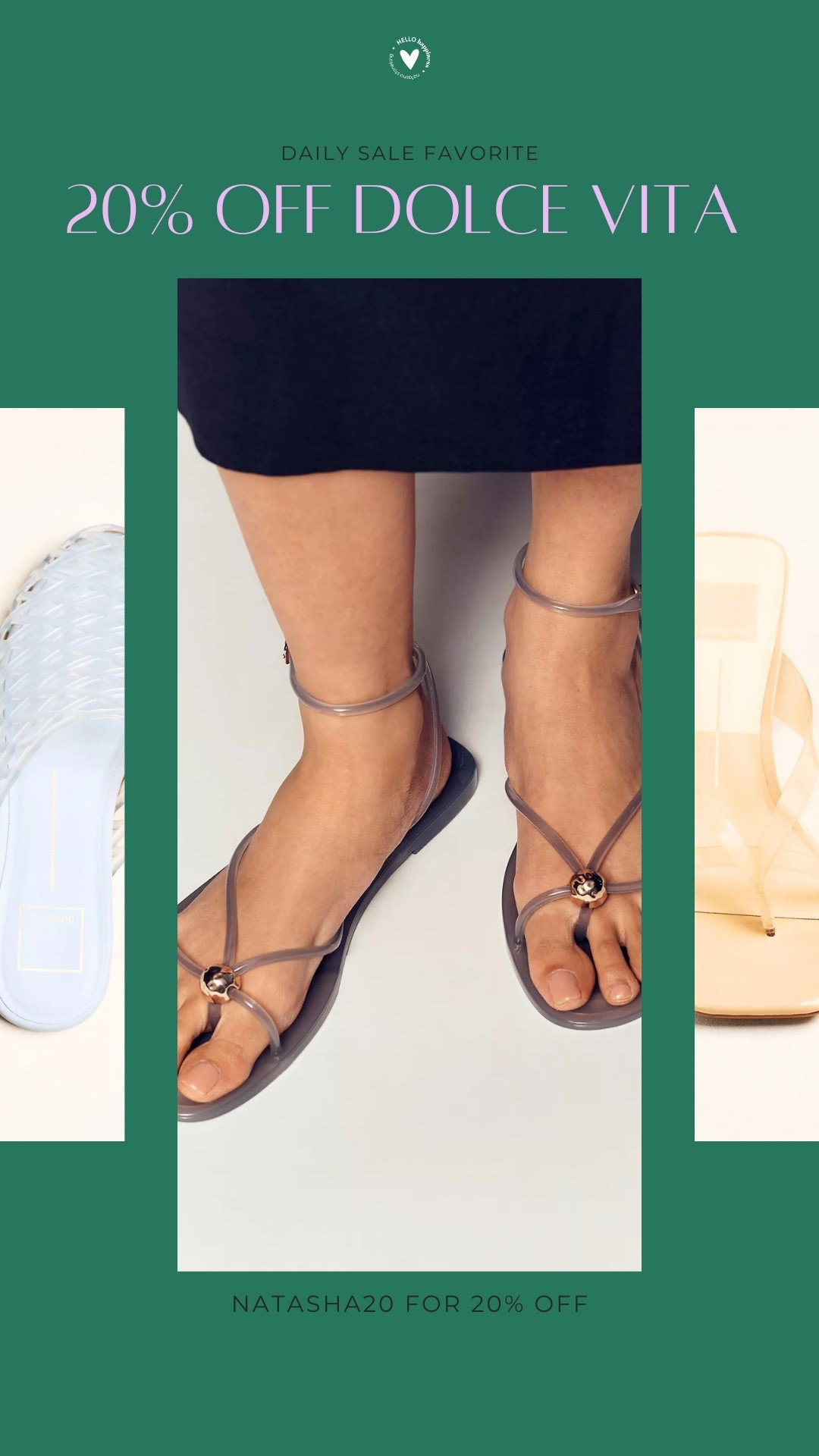 Dolce Vita sandals = summer staple 💚✨ Use code NATASHA20 for 20% off!

#LTKootd #LTKSeasonal #LTKSaleAlert