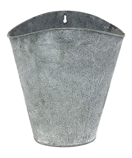 Kraft Klub Outdoor Planters - Gray Zinc Oval Bucket | Zulily