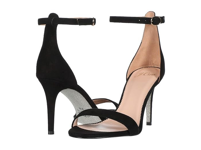 J.Crew Riley Heel (Black Suede) High Heels | Zappos