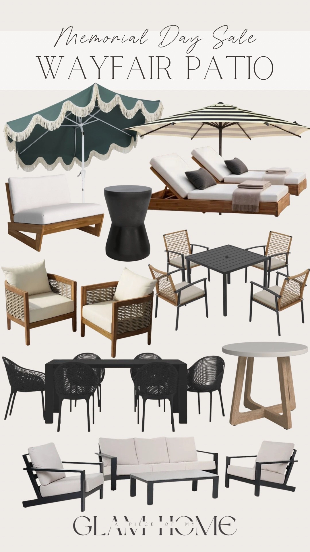Wayfair Memorial Day sale, Wayfair patio finds, patio furniture, outdoor decor, backyard oasis, outdoor entertaining, patio refresh, summer patio ideas, outdoor dining set, outdoor lounge chairs, patio styling, coastal patio decor, neutral outdoor decor, outdoor rugs, string lights, fire pit area, outdoor sectional, porch decor, backyard makeover, affordable patio finds, summer hosting, garden furniture, modern patio, cozy outdoor space, Wayfair home finds, Memorial Day deals, outdoor living inspiration

#LTKHome #LTKSaleAlert #LTKSeasonal