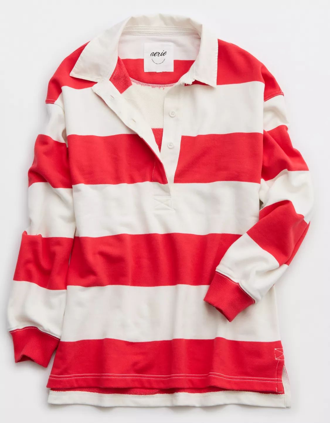 Aerie Prep Rally Rugby Sweatshirt | American Eagle Outfitters (US & CA)