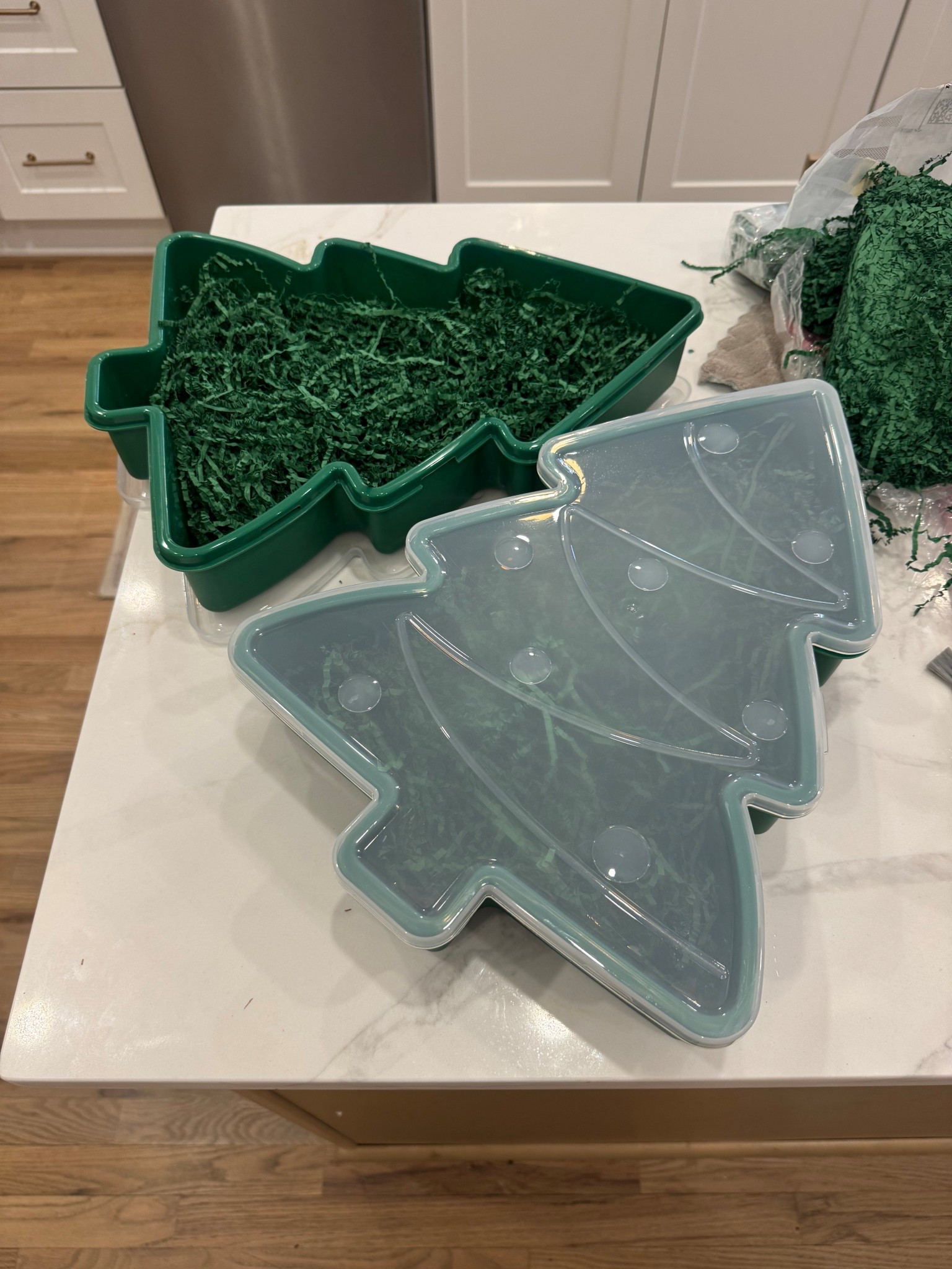 Cutie Christmas tree containers! Perfect for teacher gifts, or storing cookies. Comes in other shapes/themes! gunna fill these with gift cards and whatnot. Add a bow. I’ll share the finished product!

#LTKHoliday #LTKGiftGuide