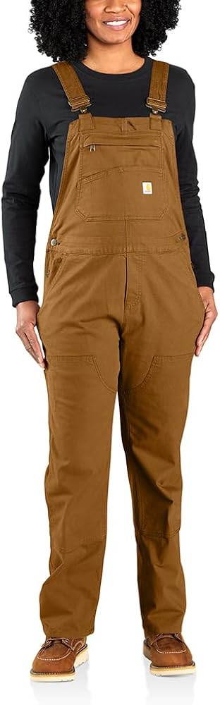 Carhartt Women's Crawford Double Front Bib Overalls | Amazon (US)