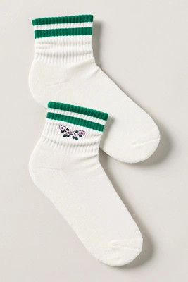 Sporty Floral Crew Socks | Anthropologie (US)