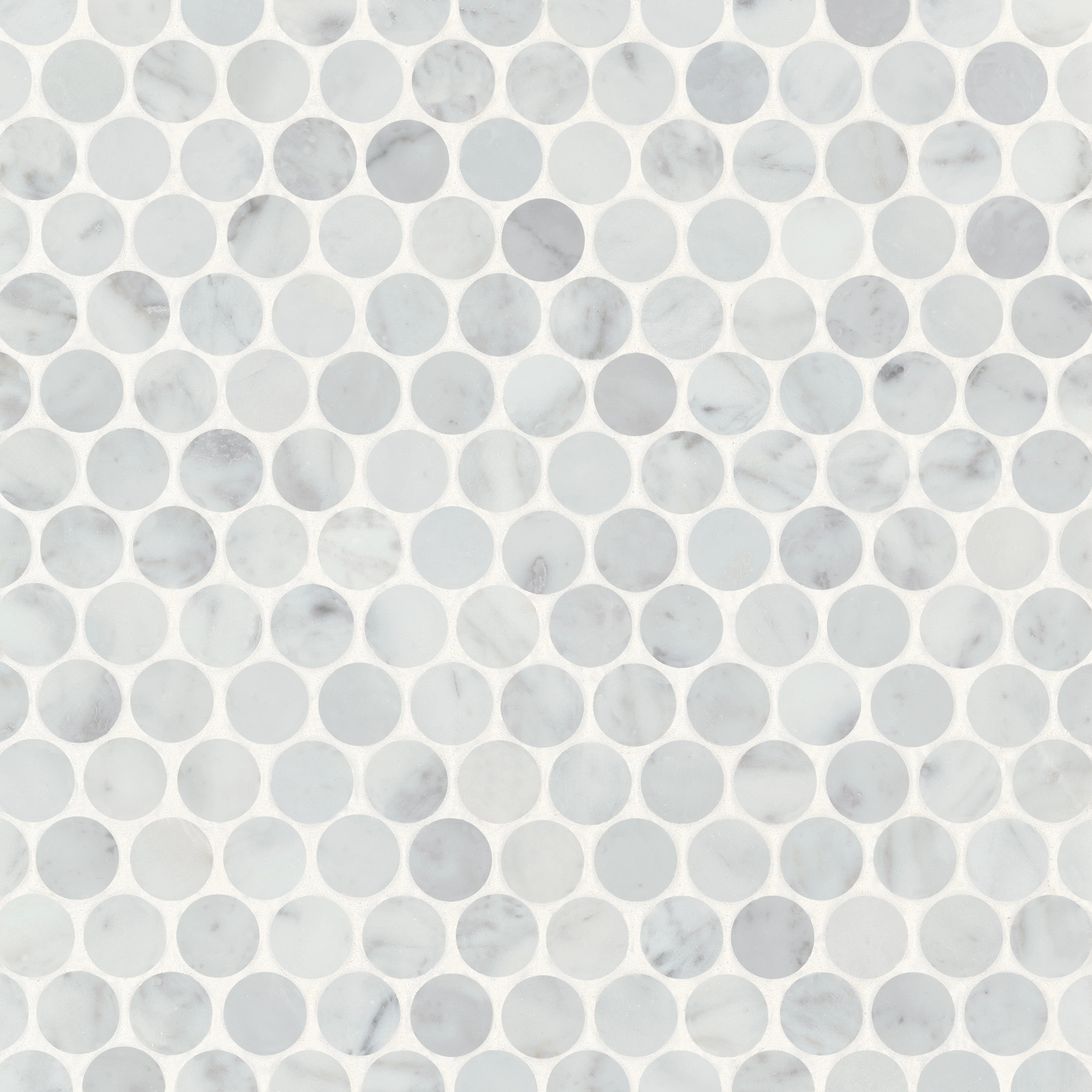 Monet Marble Penny Round Mosaic Wall & Floor Tile (Set of 5) | Wayfair North America