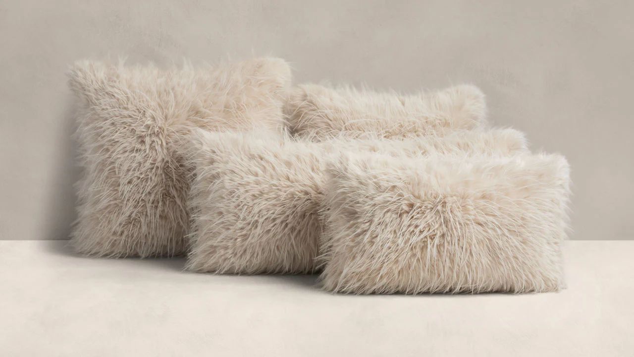 Tipped Faux Fur Pillow Cover - 6001419 | BR Home