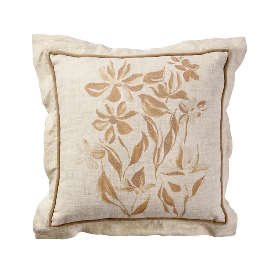 Printed Floral Throw Pillow Cover | Walmart (US)
