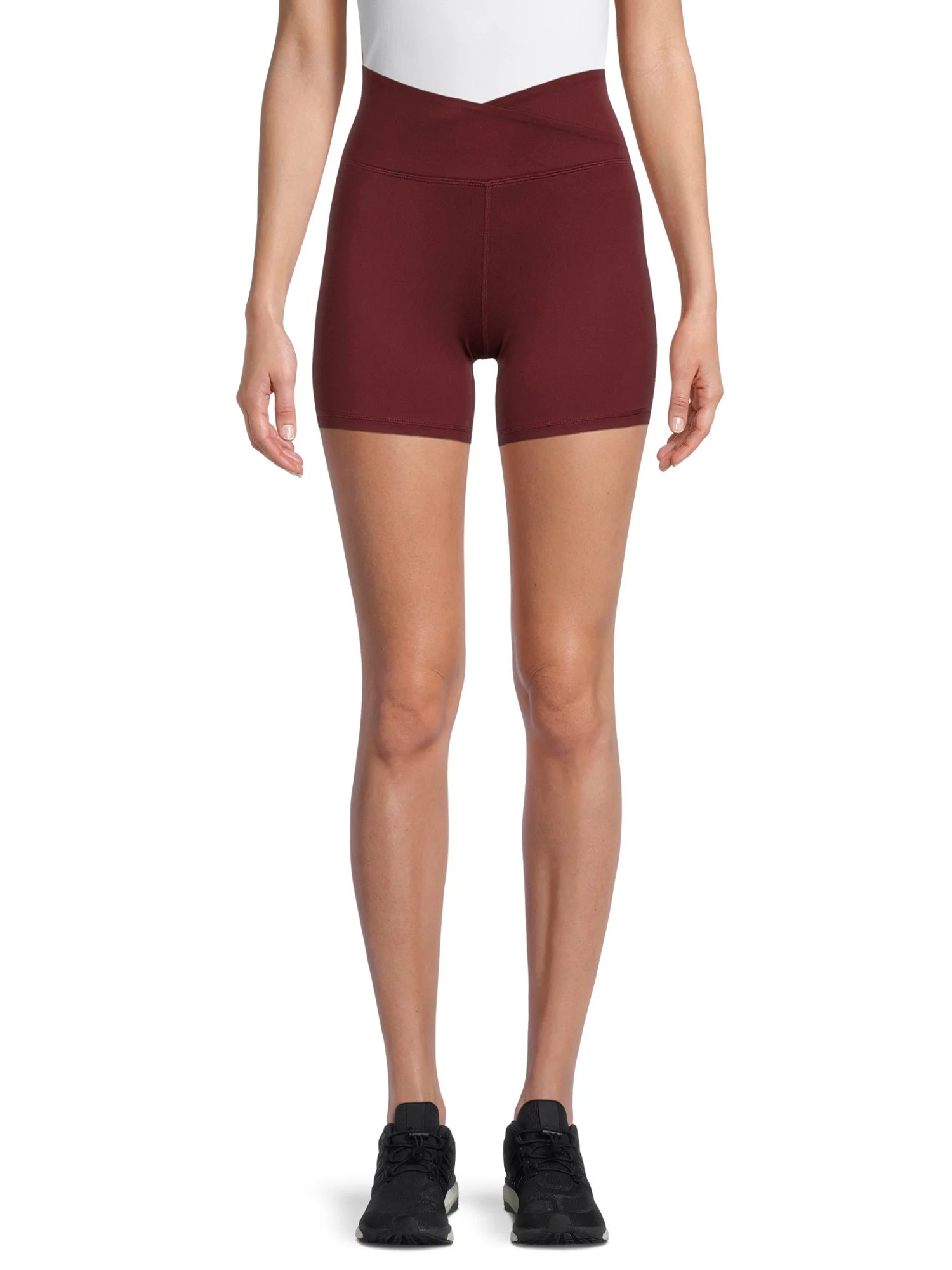 Avia Women's Crisscross Waist Bike Shorts | Walmart (US)