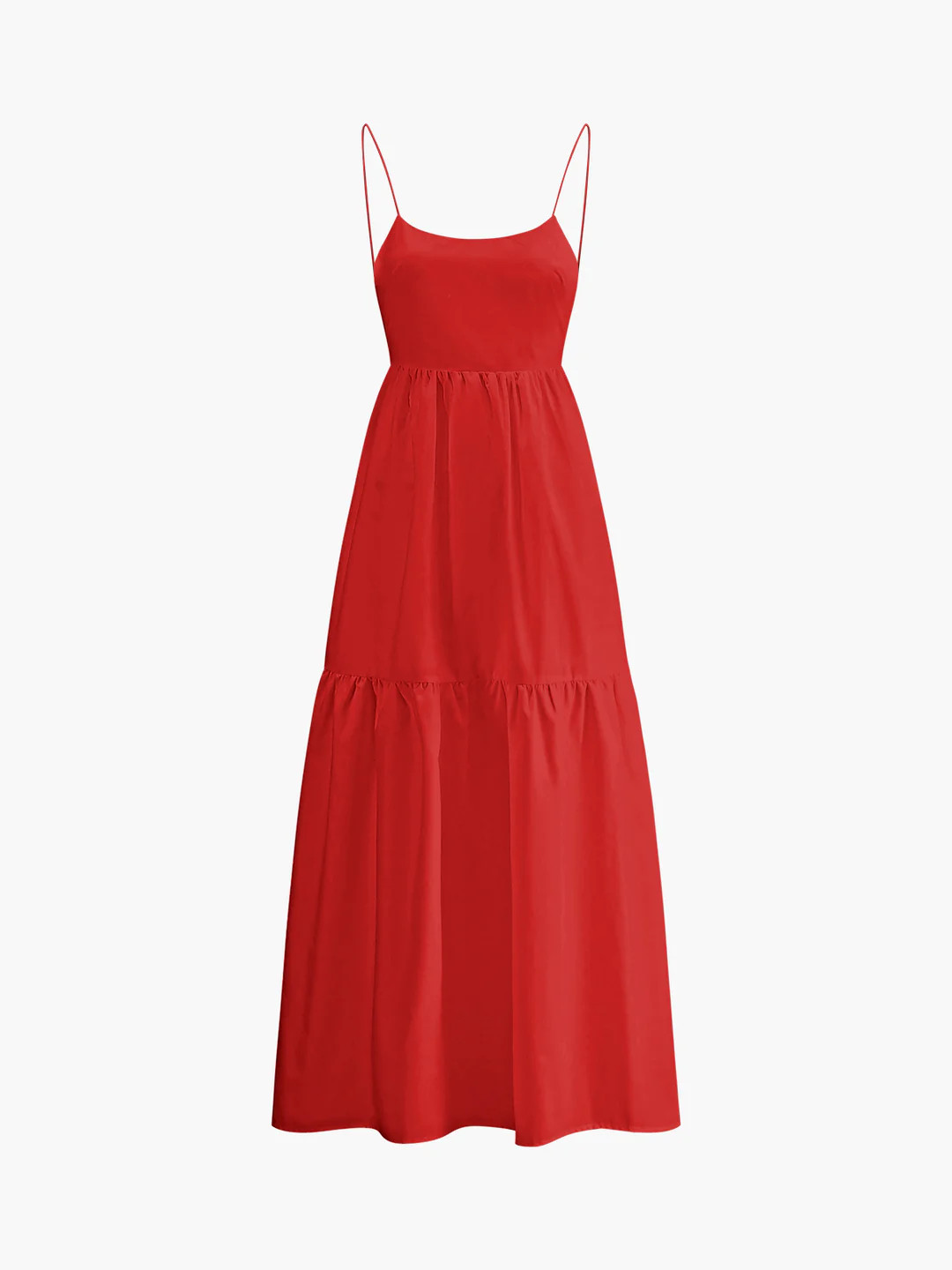 Solid Backless Long Dress | Commense