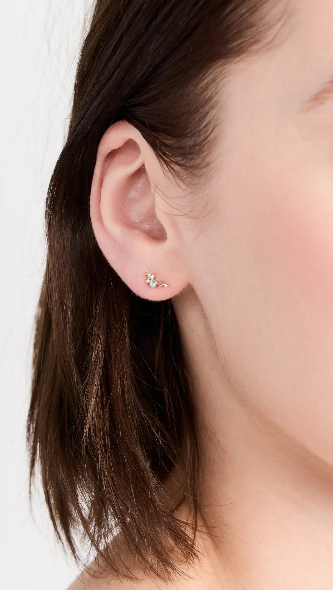 Diamond + Gemstone Scattered Bubbles Posts | Shopbop