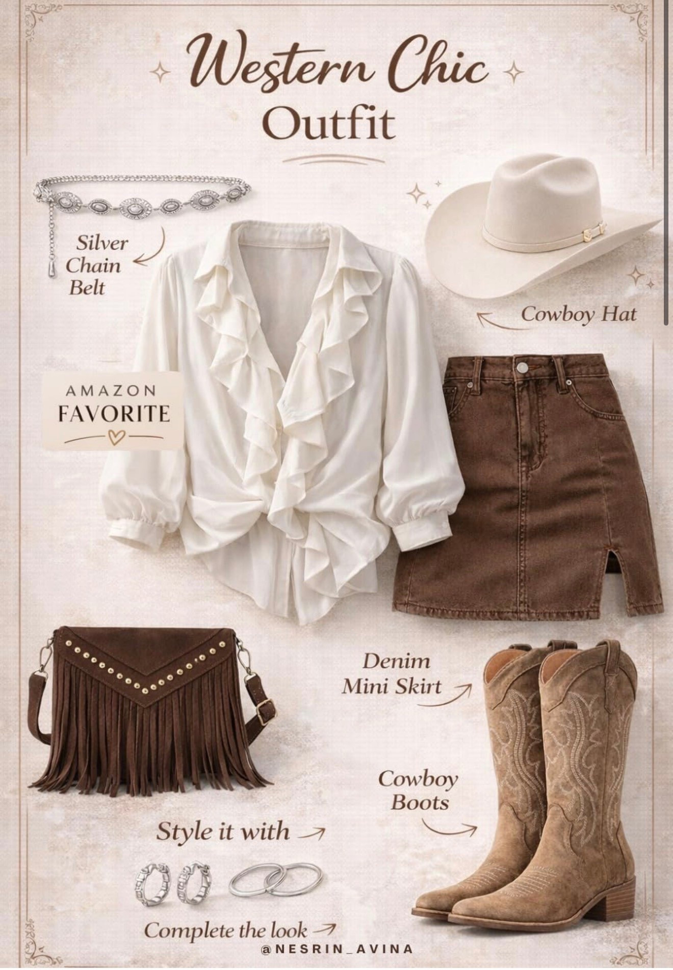 western chic
amazon western styling finds 
westerners styling
country concert outfit 
