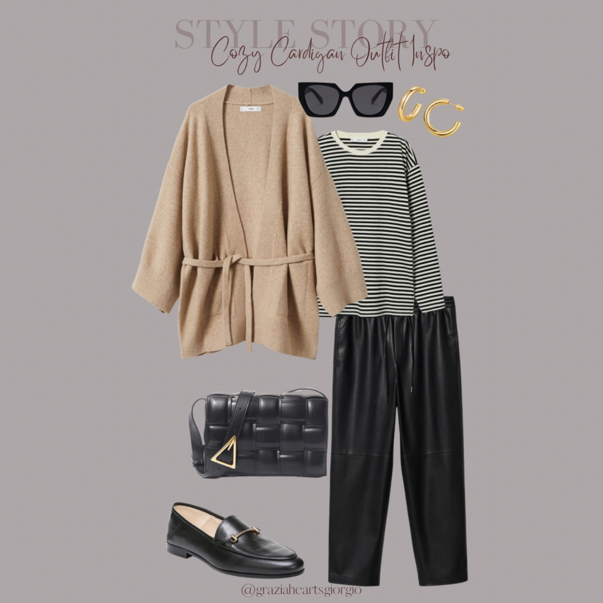 Cozy Cardigan Outfit Inspo 
.
.
#cardigan #mango #nordstrom #fauxleather 

#LTKstyletip #LTKunder100 #LTKSeasonal