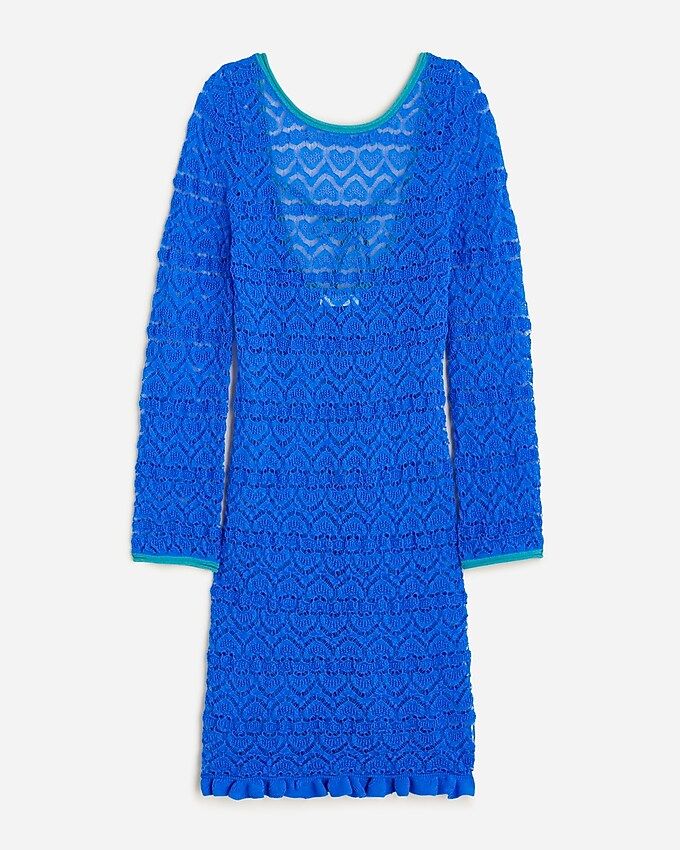 Limited-edition open-back lace mini sweater-dress | J.Crew US