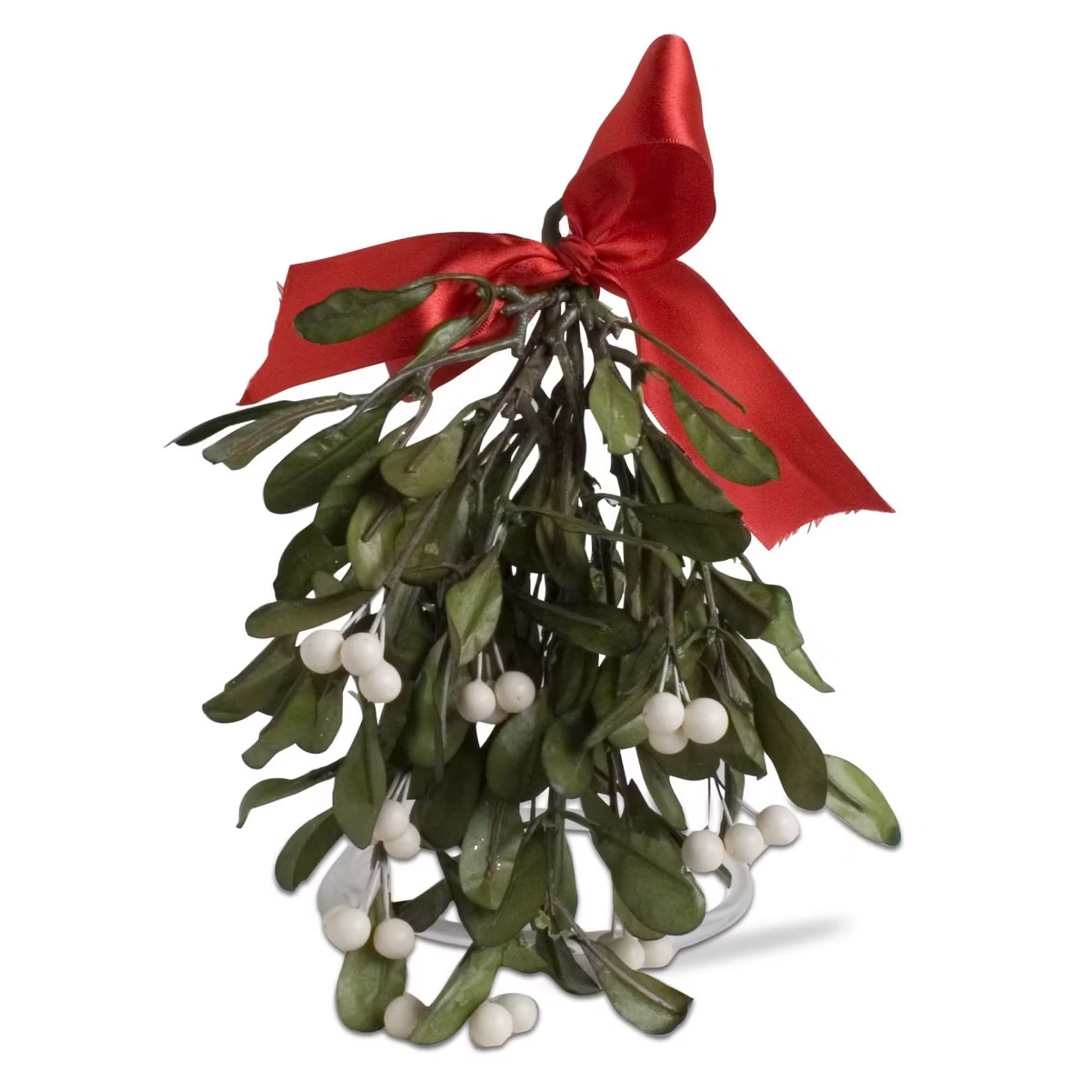 tagltd Hanging Mistletoe Artificial Flower Stems Holiday Decor Dark Green 9.5 in x 6 in Spot Clea... | Target