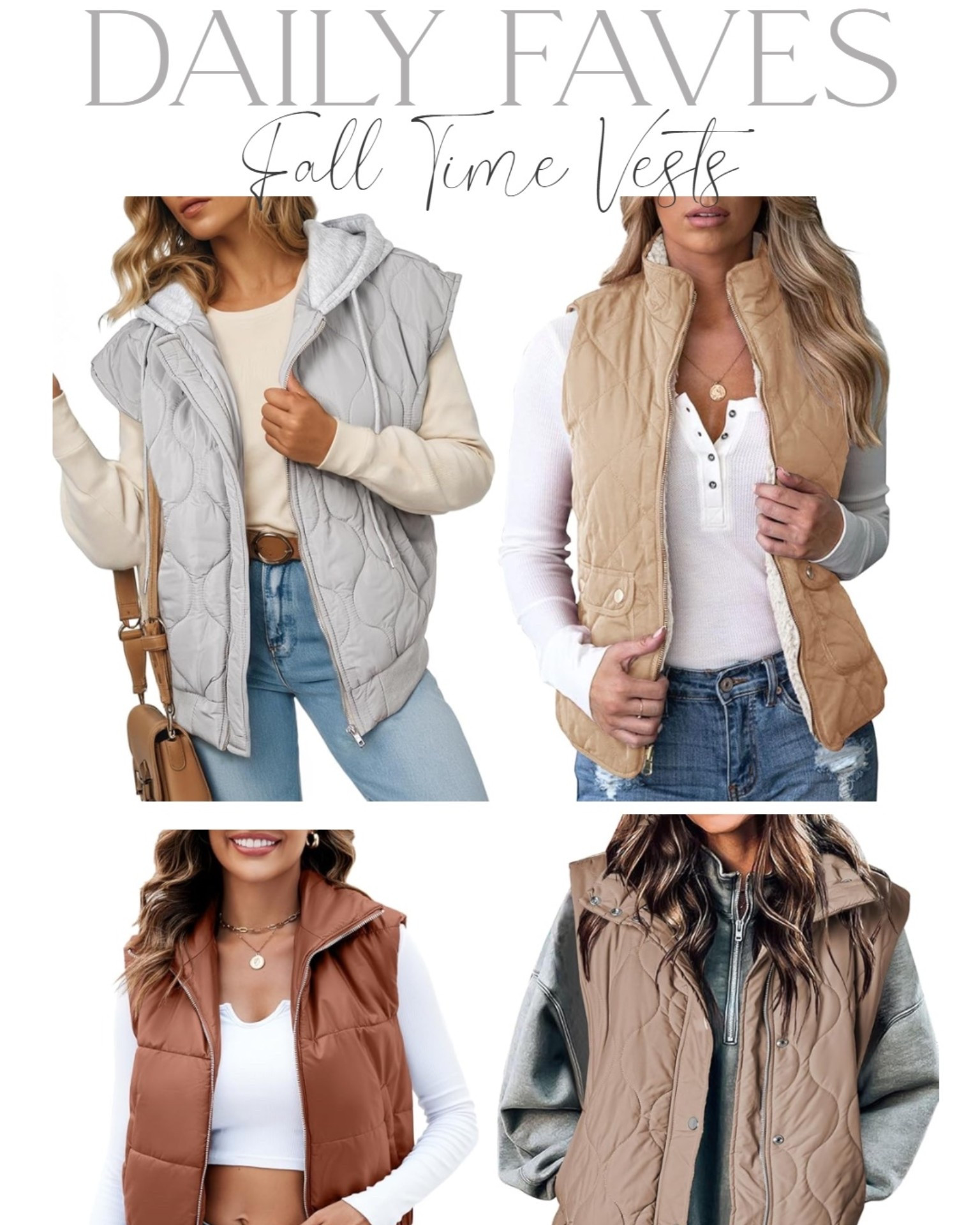 Cute fall vests

#LTKStyleTip #LTKSeasonal