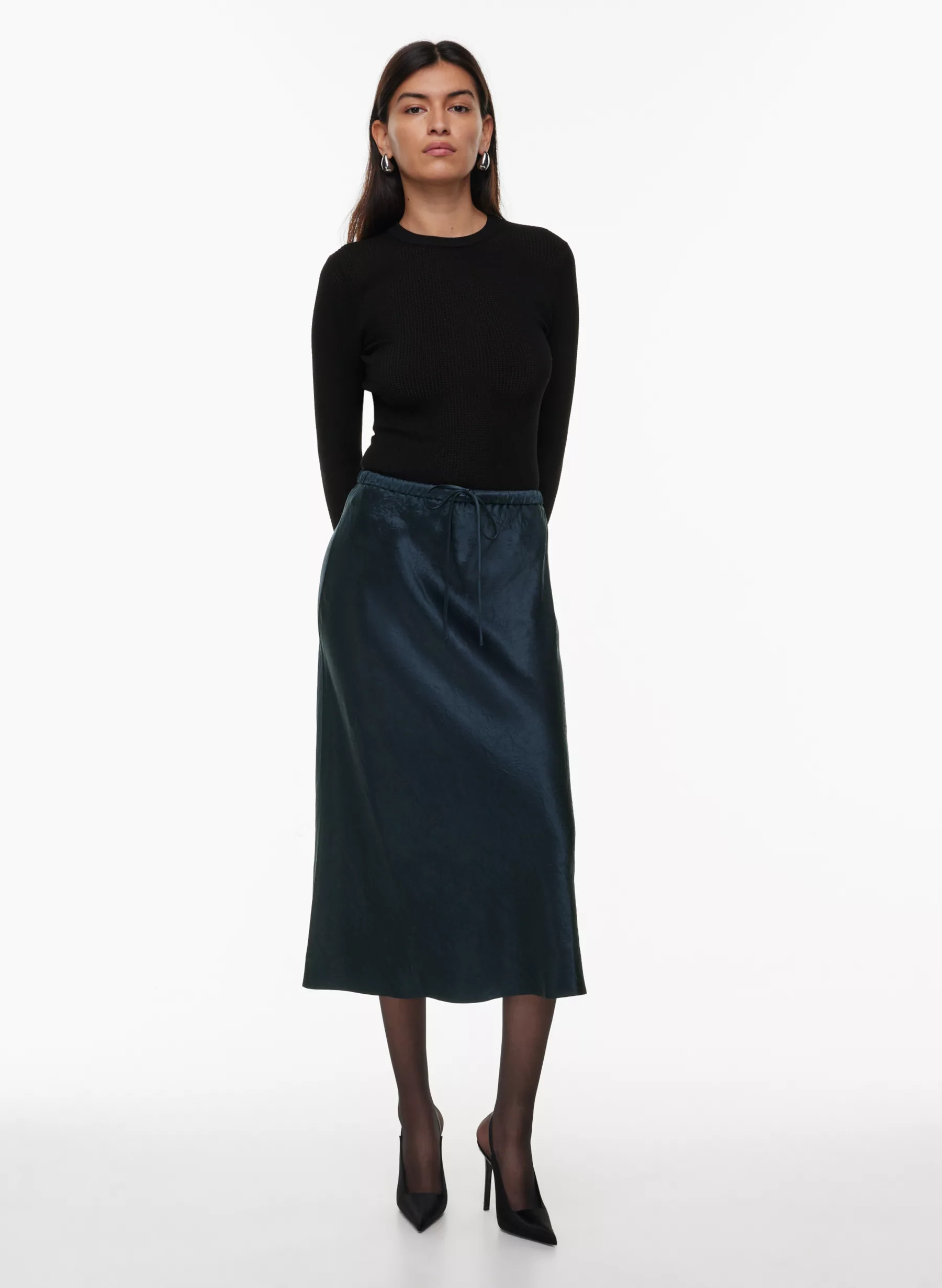 SKYSCRAPER SATIN SKIRT | Aritzia