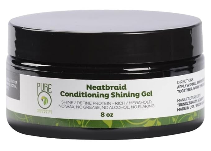 Pure O Hair Solution Product Neatbraid Conditioning Shining Gel 8 Oz (Pack of 1) | Amazon (US)