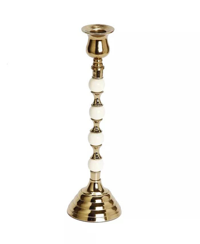 Classic Touch Candle Holder and Beaded Stem, 5 | Macy's