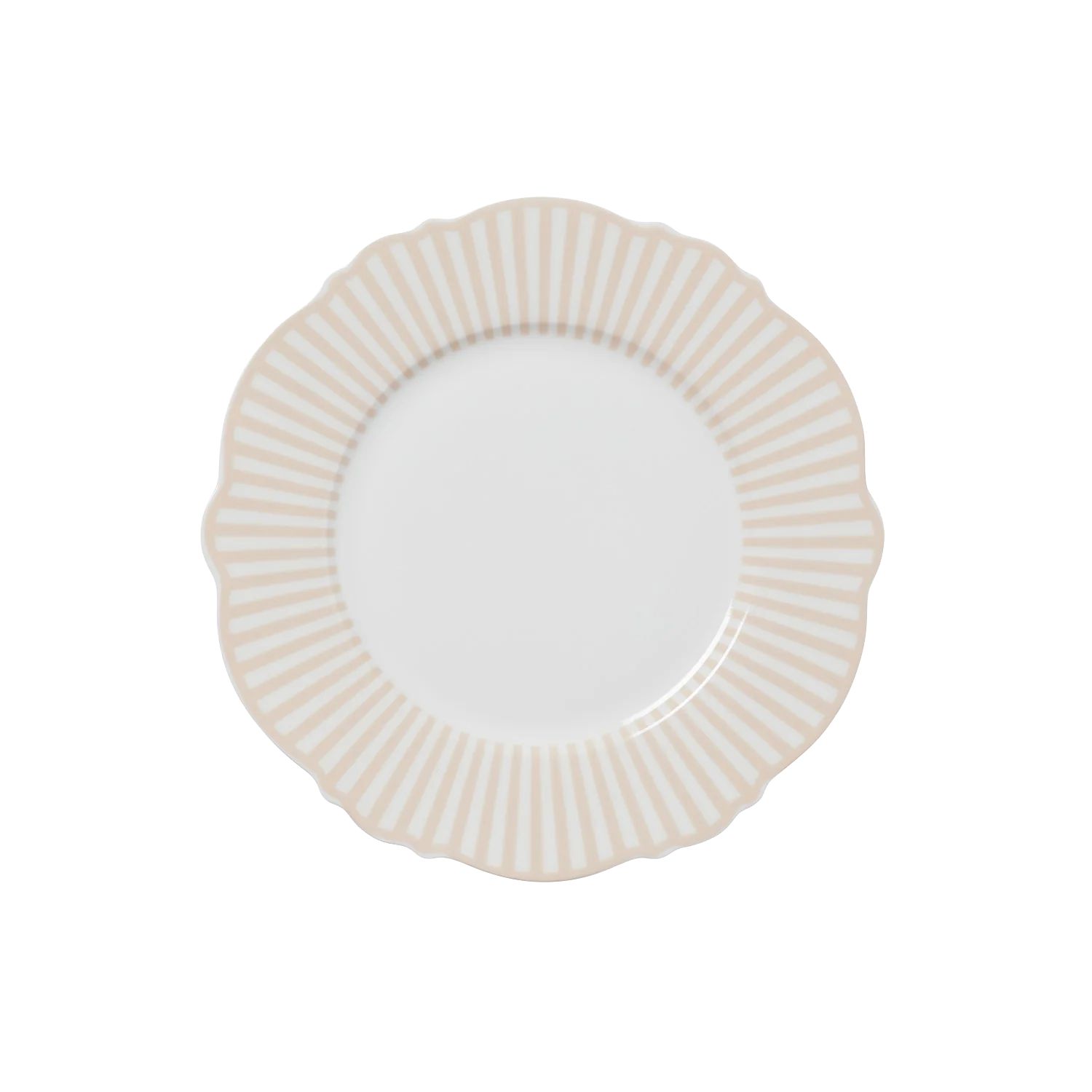 Beige Wave Side Plates - Set of 4 | In the Roundhouse