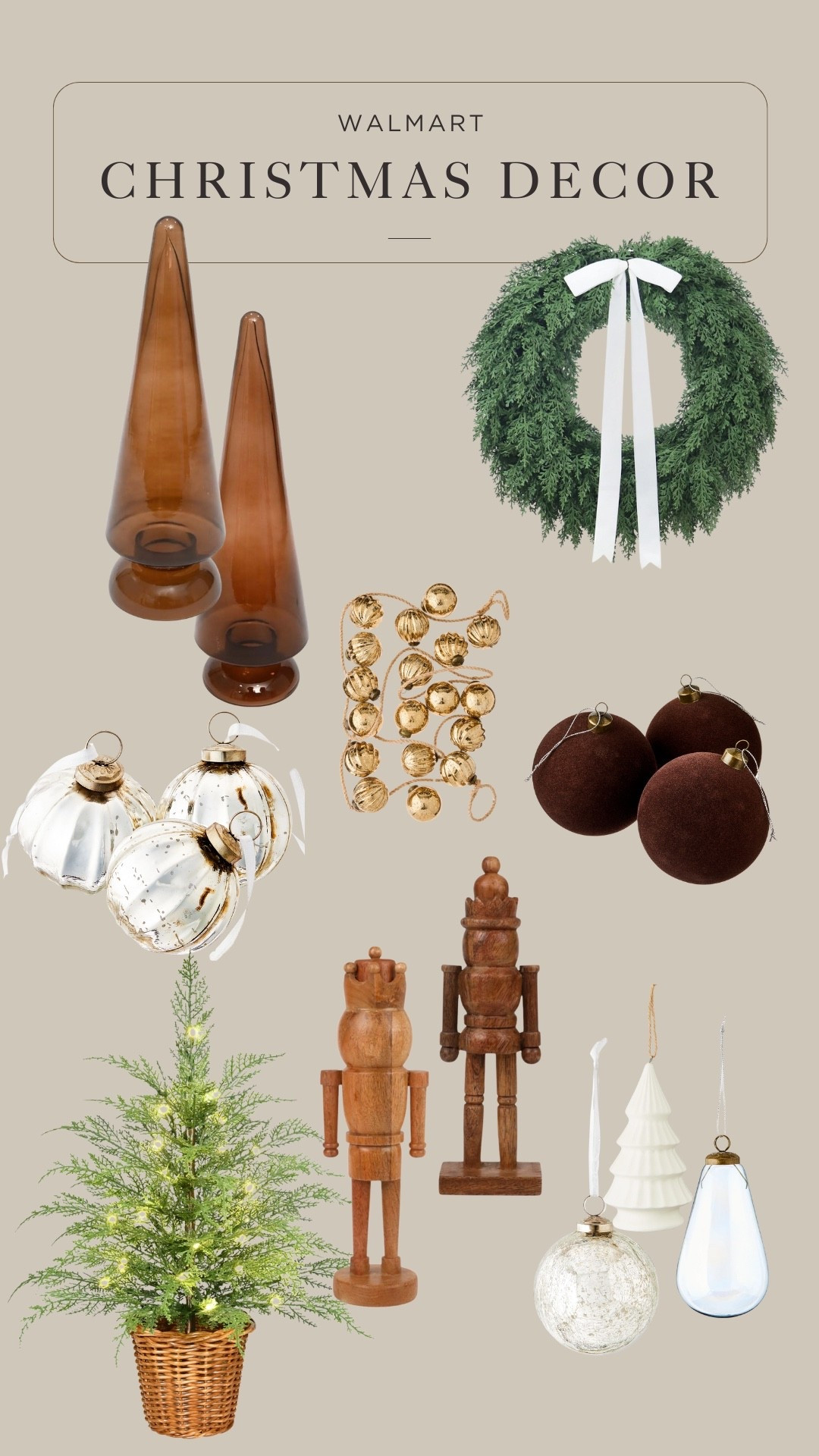 Don’t sleep on Wal-Mart’s Christmas decor — so many cute pieces and the prices are amazing!  They’re not going to last long 🎄 

#LTKHome #LTKSeasonal