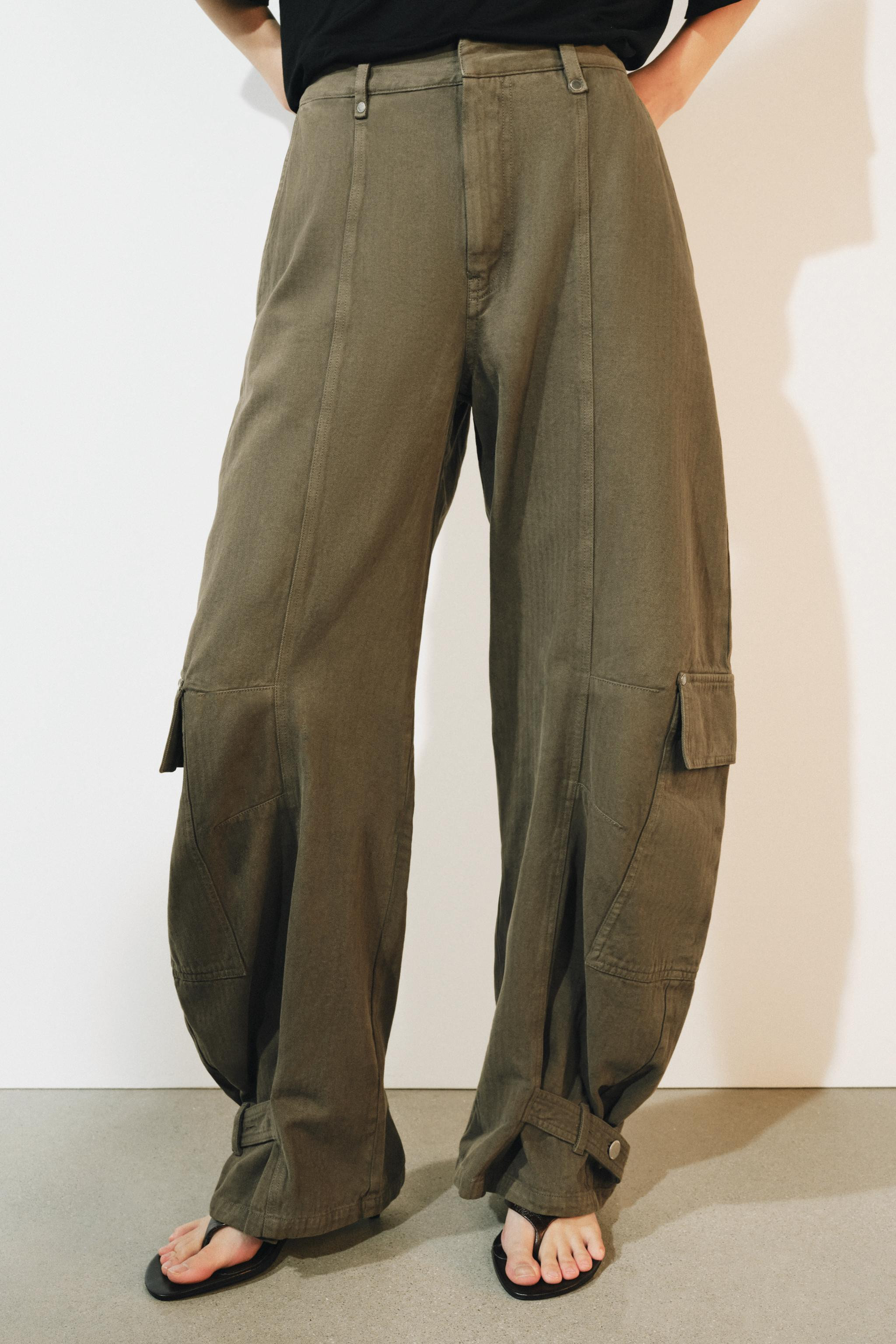 ZW COLLECTION BARREL CARGO PANTS | Zara US