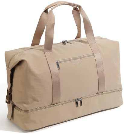 Oeihuivt Weekender Bags for Women - 21 Inch Large Travel Duffel Bag 2-Piece Set with Shoe Compart... | Amazon (US)