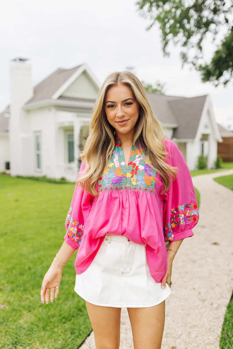 The Emmy Top - Hot Pink | The Impeccable Pig