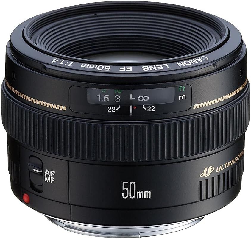 Canon EF 50mm f/1.4 USM Standard and Medium Telephoto Lens for Canon SLR Cameras, Fixed | Amazon (US)