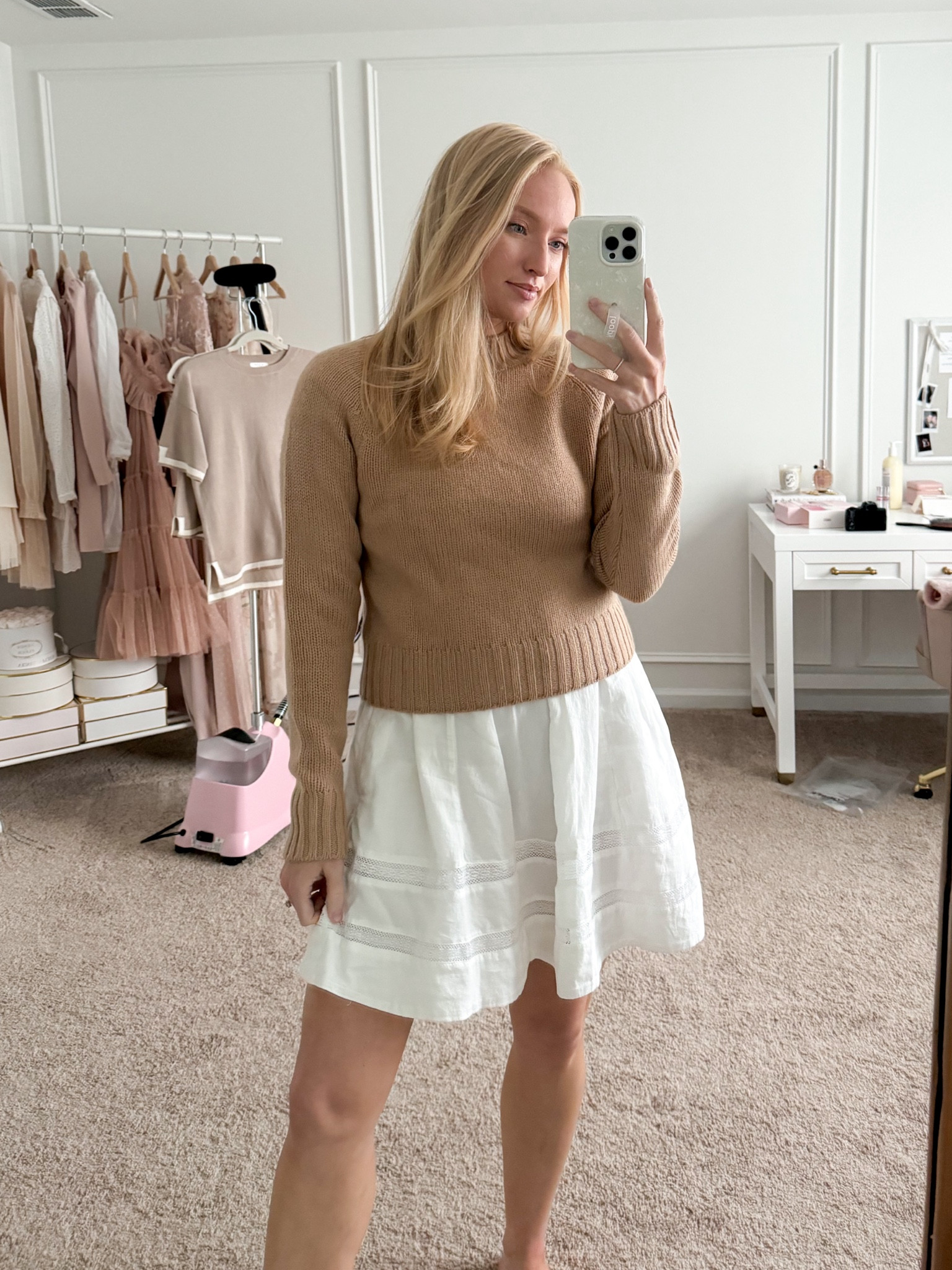 Cashmere sweater in stock in the Nordstrom anniversary sale! Wearing a size medium. It’s very thick and high quality and is a great wardrobe investment for fall and winter 

#LTKxNSale