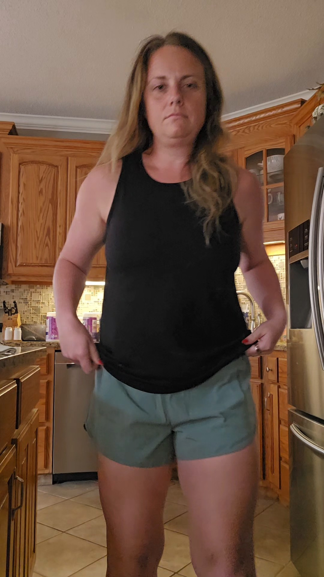 Received these buttery soft active shorts as a gift and they do not disappoint. LOVE the soft green color, the wide waistband for tummy control, and the built in spandex shorts underneath. I am wearing a medium.

#LTKMidsize #LTKOver40 #LTKActive
