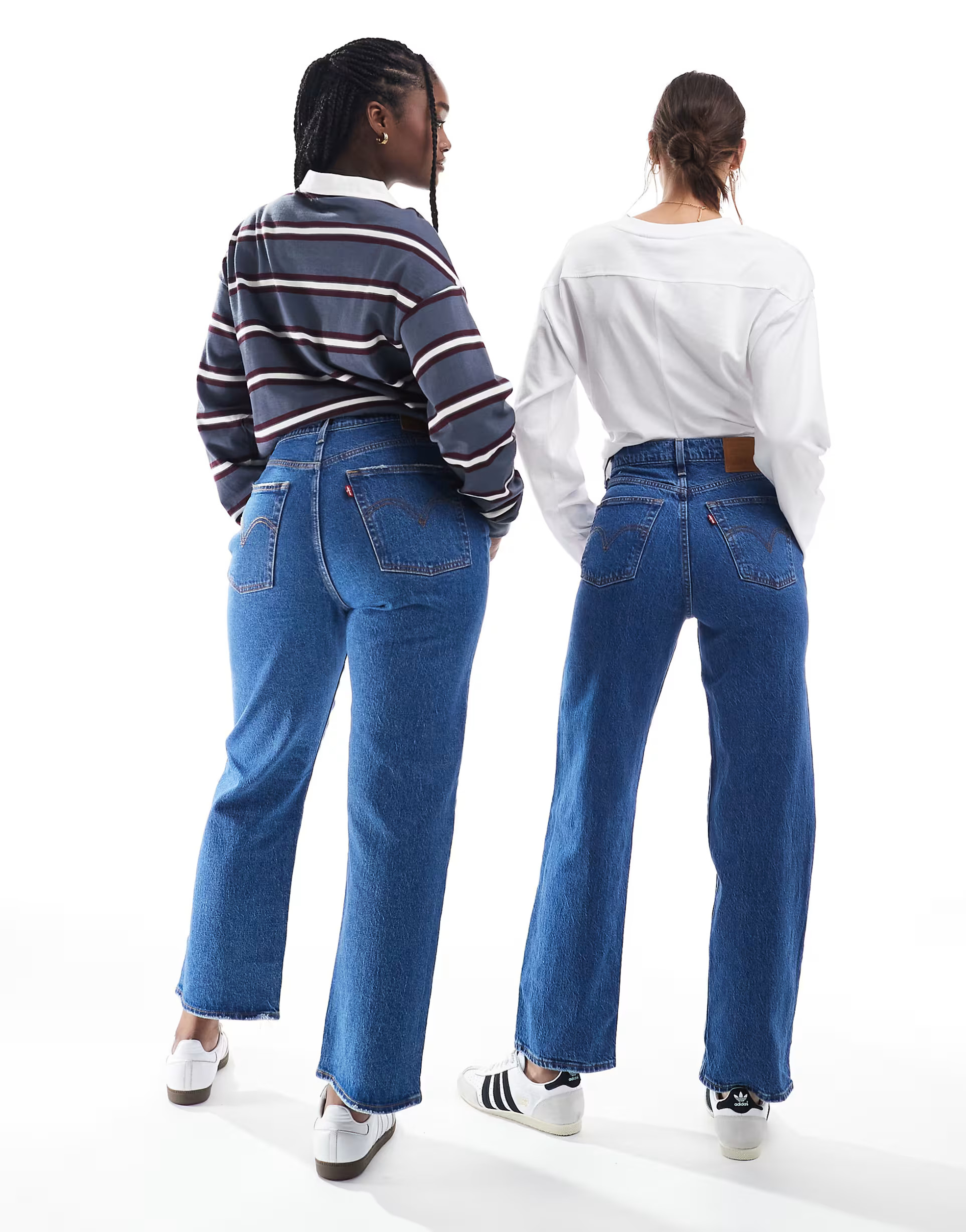 Levi's - Ribcage - Jean droit - Délavage foncé | ASOS (Global)