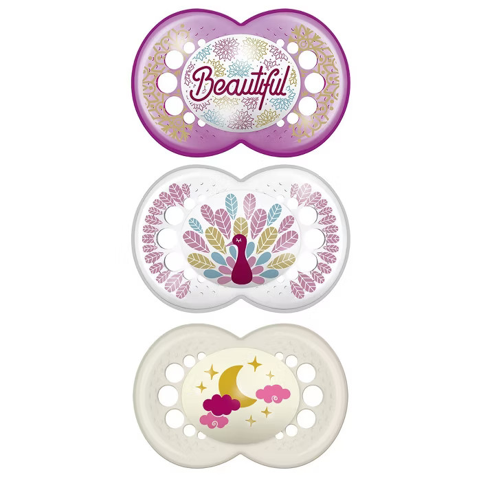 MAM Day/Night Triple Pack, 6+ Months - Purple/Pink 3ct | Target