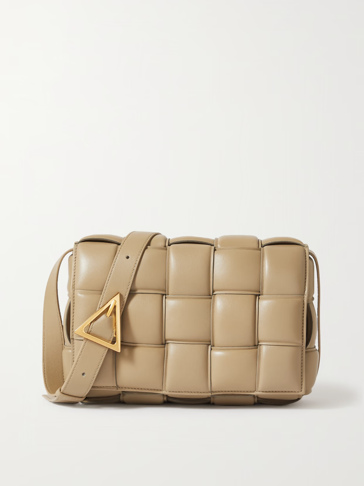 Bottega Veneta - Cassette Medium Intrecciato Leather Shoulder Bag - Brown | NET-A-PORTER (US)
