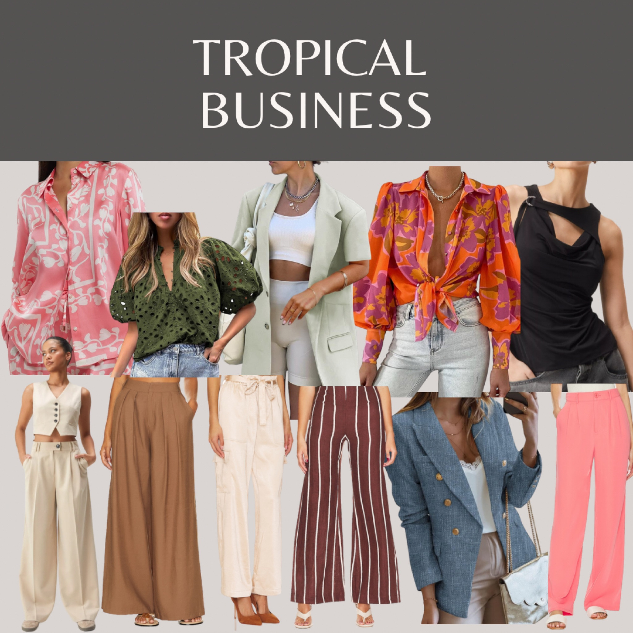 Tropical business: colors, prints and textures 

#LTKworkwear #LTKfindsunder100 #LTKstyletip