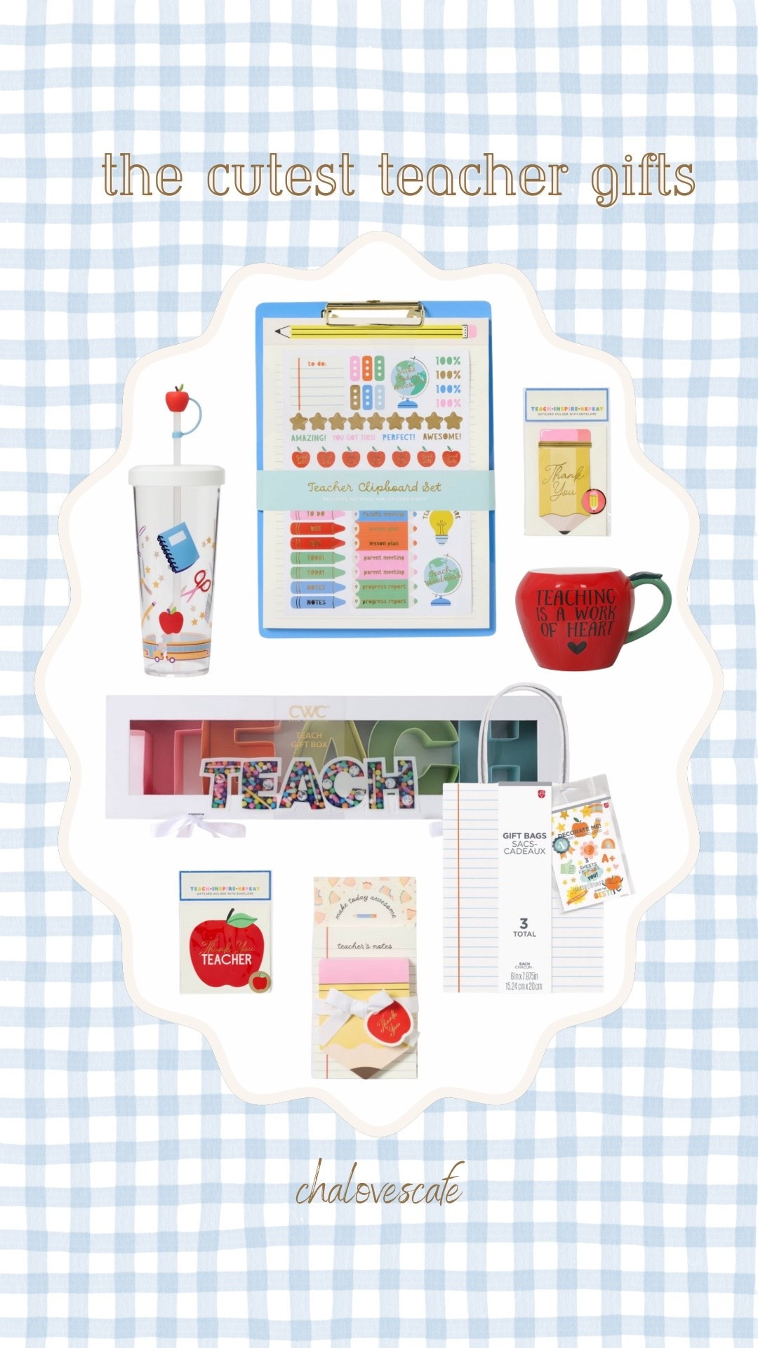 Cute teacher gifts from Target 
🍎📚✏️