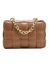 'Maddie' Intrecciato Faux Leather Chain Strap Bag (4 Colors) | Goodnight Macaroon