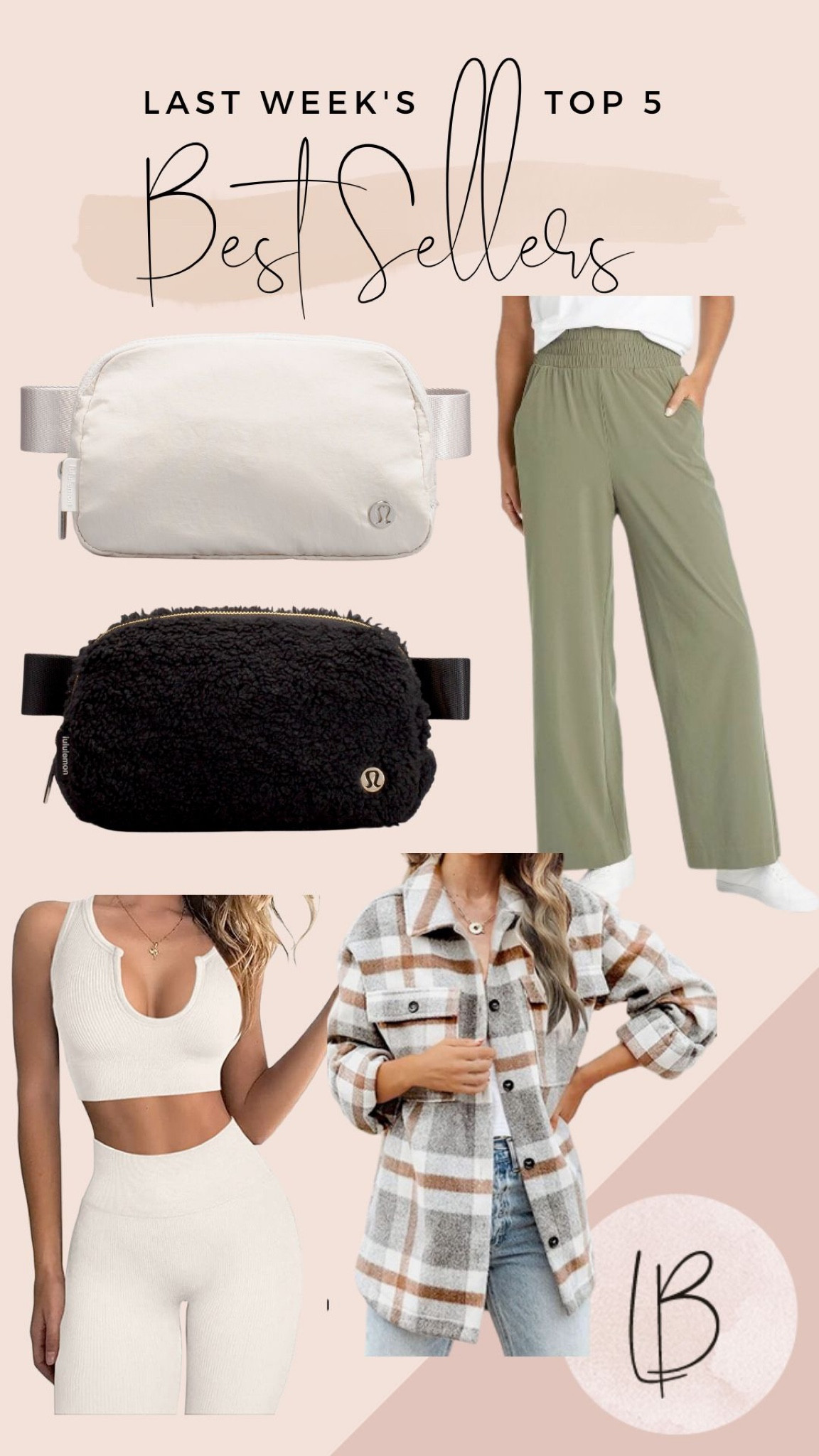 Best sellers, lululemon belt bag Sherpa, Amazon Shacket, wide leg target pants

#LTKstyletip #LTKunder50 #LTKSeasonal