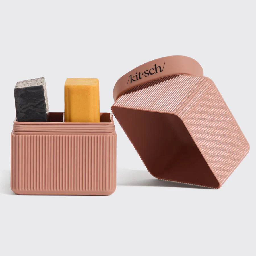 2-Compartment Travel Case - Terracotta | Kitsch