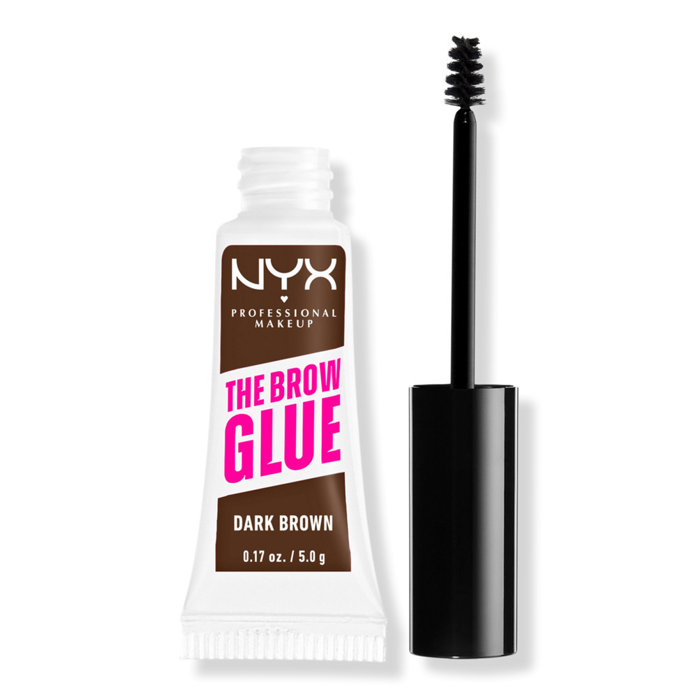 NYX Professional Makeup The Brow Glue Laminating Setting Gel - Dark Brown | Ulta