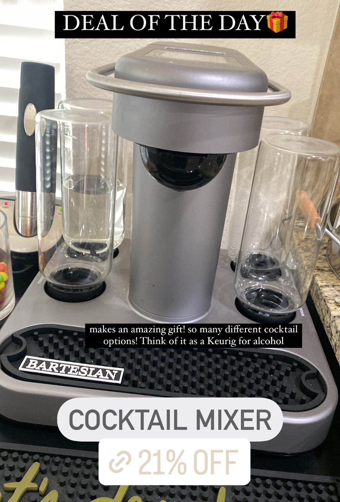 Bartesian cocktail mixer on sale, gift idea for her, gifts for him, Christmas gift, amazon deals, daily deals 

#LTKsalealert #LTKhome #LTKGiftGuide