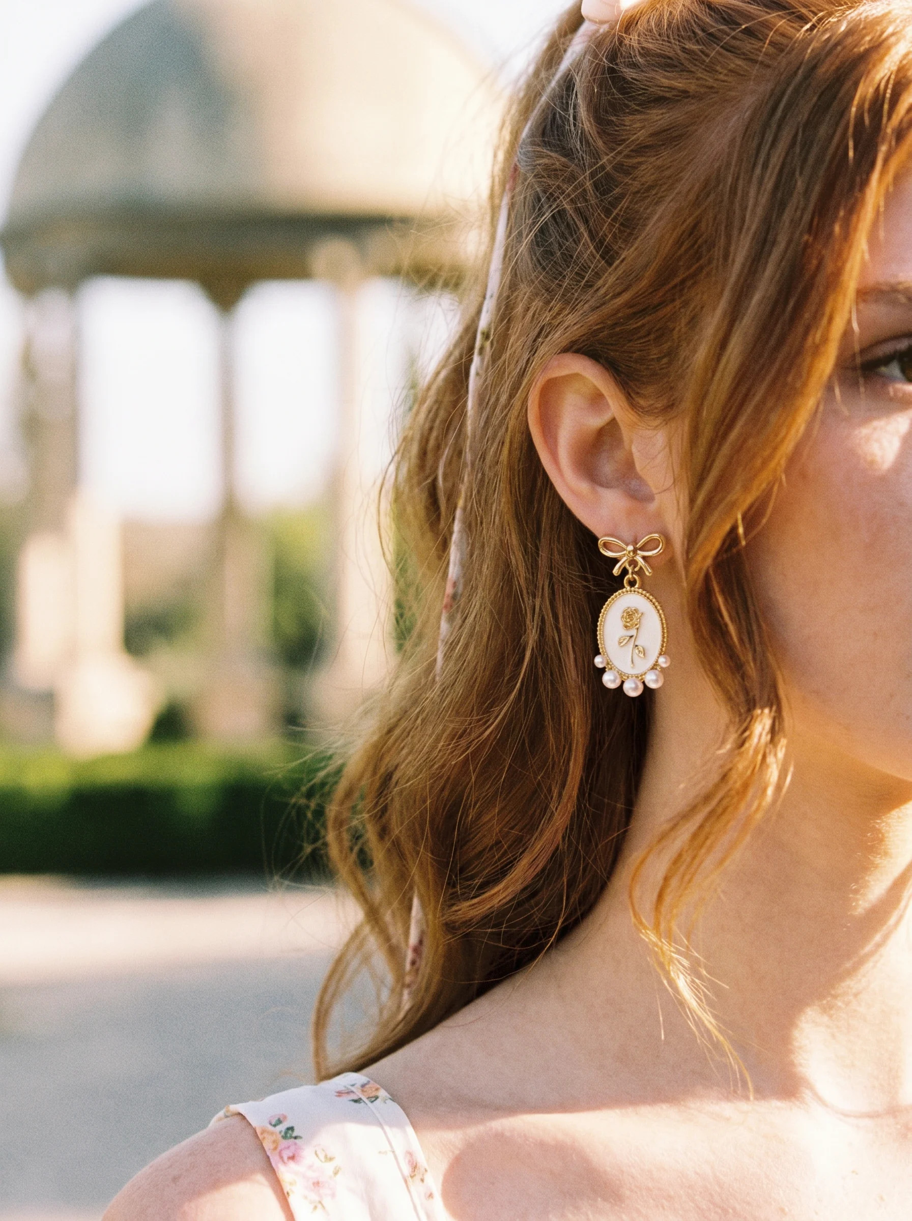 BOWKNOT & FLOWER & FAUX PEARL DROP EARRINGS For Date Party/Clubbing Wedding | Cider
