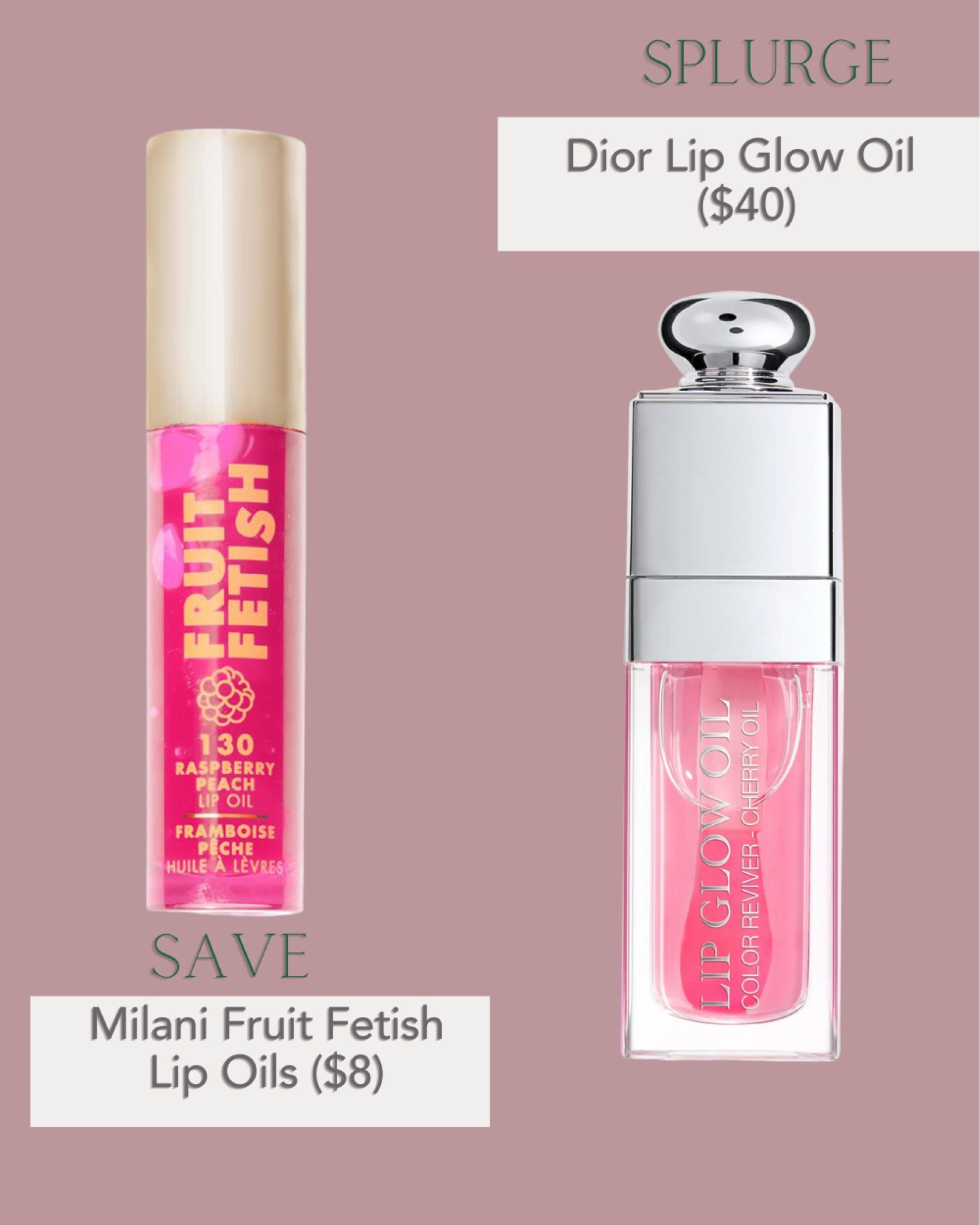 Dior Lip glow Oil and it’s drugstore dupe you will never regret to save up with Milano Fruit Fetish Lip Oil. 
High-end makeup dupe series to help you saving this year without giving up on your beauty. 

#LTKbeauty #LTKFind