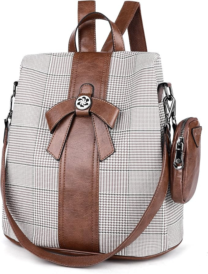 ZOCAI Backpack Purse for Women Fashion Backpack Purses PU Leather Daypacks Anti-Theft Shoulder Ba... | Amazon (US)