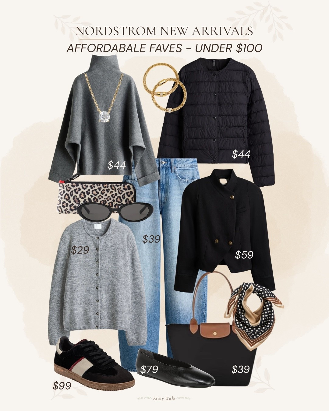 Nordstrom new arrivals! 
Affordable faves under 100! ￼