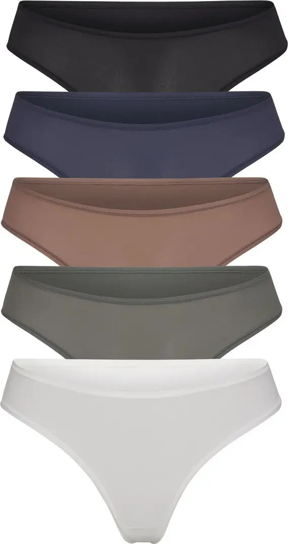 Fits Everybody Assorted 5-Pack Thongs | Nordstrom