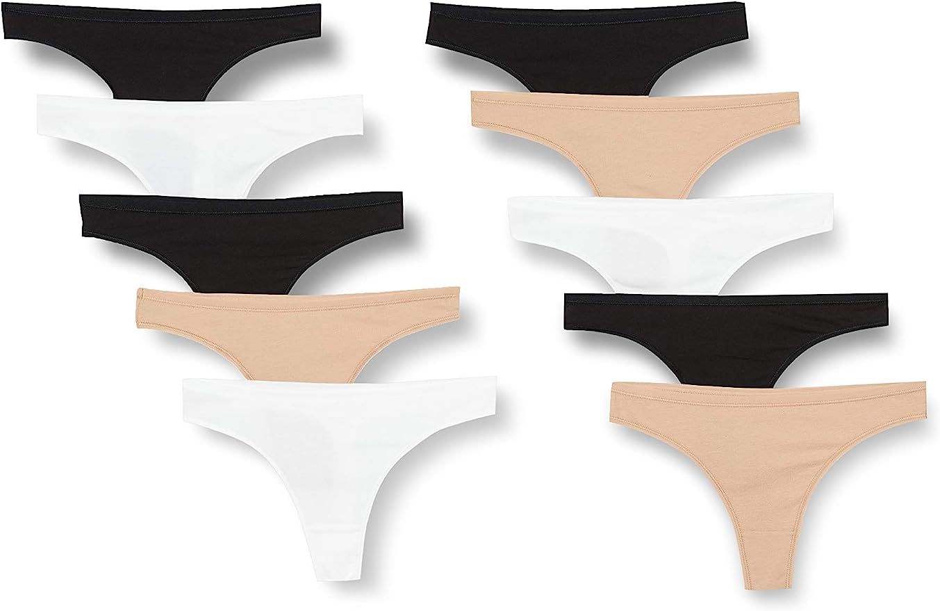 Iris & Lilly Women's Cotton Thong, Pack of 10 | Amazon (UK)