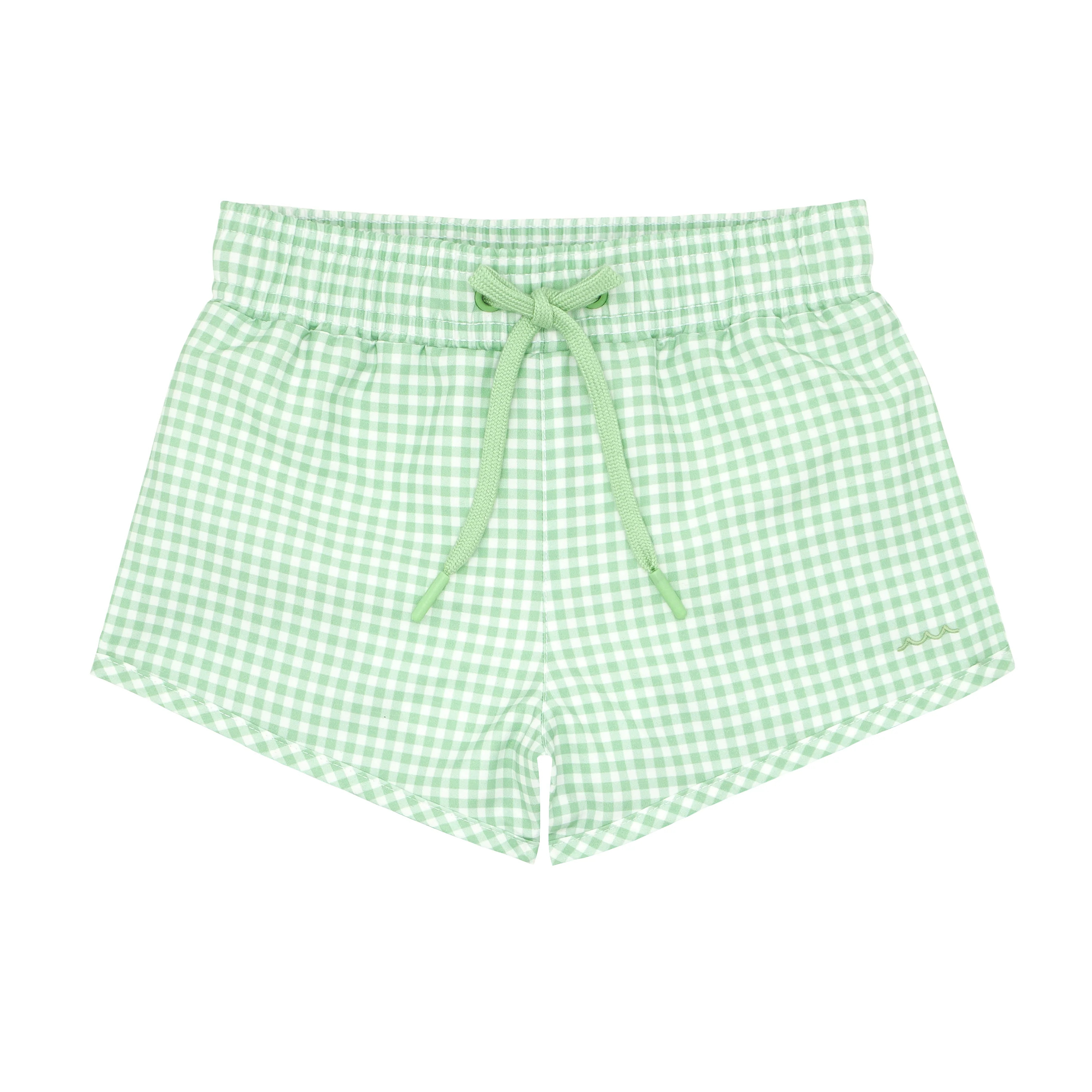 boys palm gingham boardie | minnow