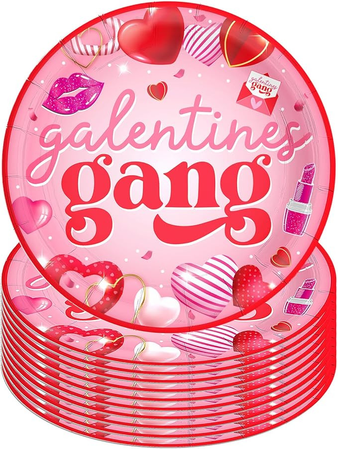 Galentines Gang Plates, Galentines Day Decorations, Happy Galentine’s Day Party Decorations, La... | Amazon (US)