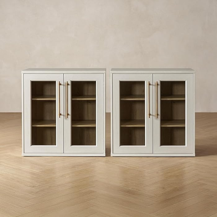 mopio Blake Buffet Cabinet, Small Modular Accent Display Sideboard with Doors & Shelves, Media Co... | Amazon (US)